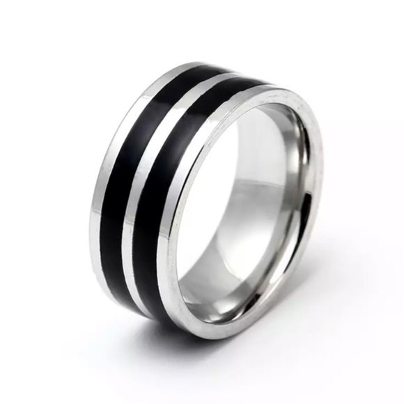 Jewelry - 8mm Stainless Steel Ring For Men / Women